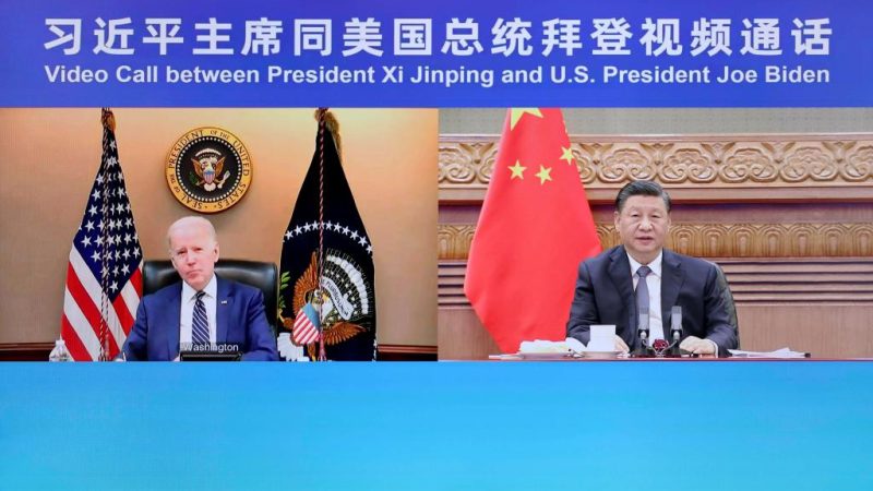 Xi realiza sincera e profunda troca de opiniões com Biden