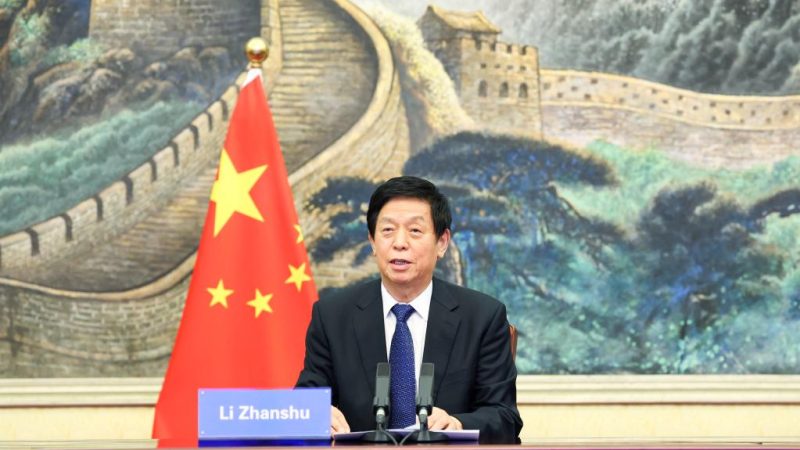 Mais alto legislador da China conversa com presidente do Senado da Jordânia