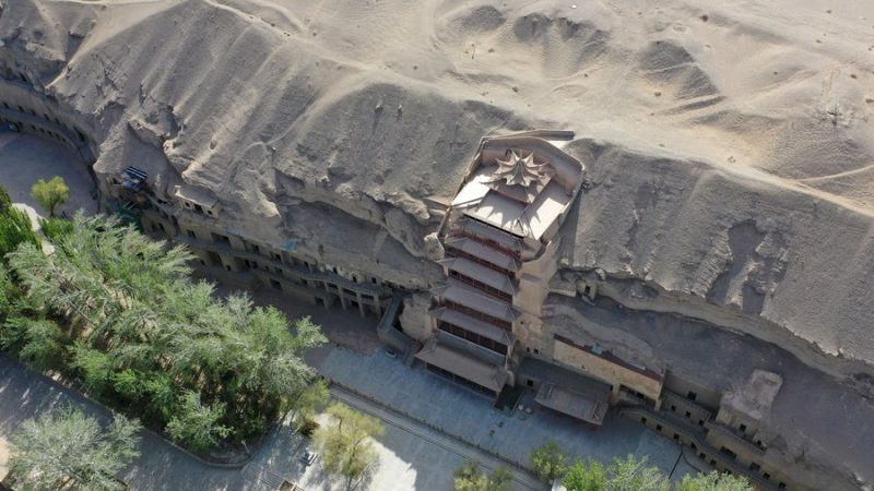 Dunhuang da China dá vida à arquitetura retratada em murais com tecnologia 3D