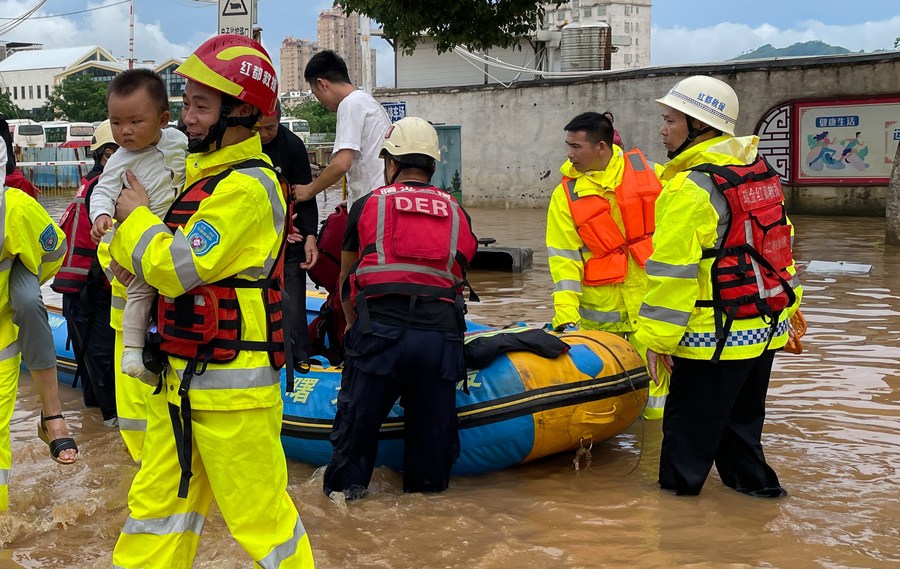 Resposta de emergência de inundação ativada na bacia do Rio Yangtzé