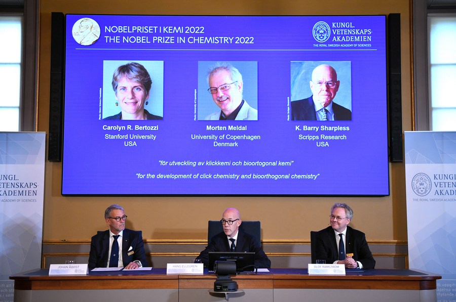 Três cientistas dividem Prêmio Nobel de Química de 2022