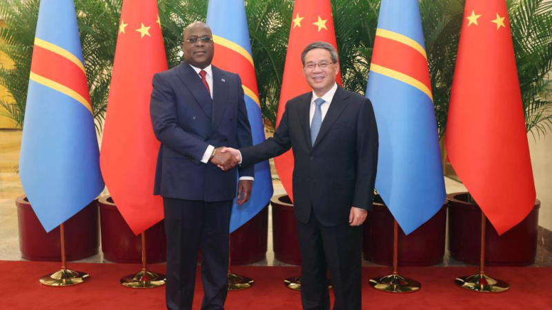 Premiê chinês se encontra com presidente da República Democrática do Congo