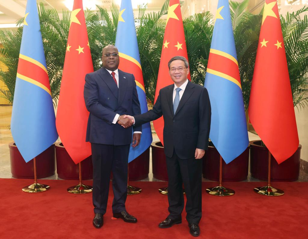 Premiê chinês se encontra com presidente da República Democrática do Congo