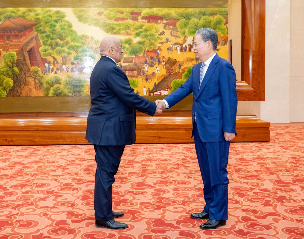 Mais alto legislador da China conversa com presidente da Assembleia Nacional do Djibuti