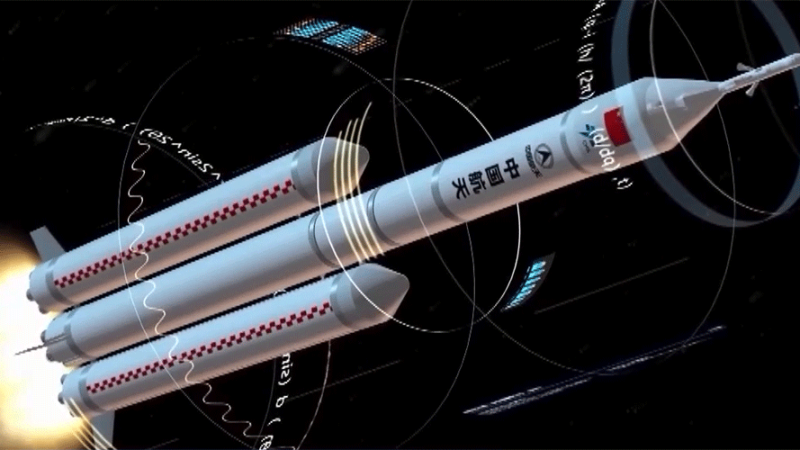 China conclui teste de sistema de propulsão para veículo de lançamento de missão lunar tripulada