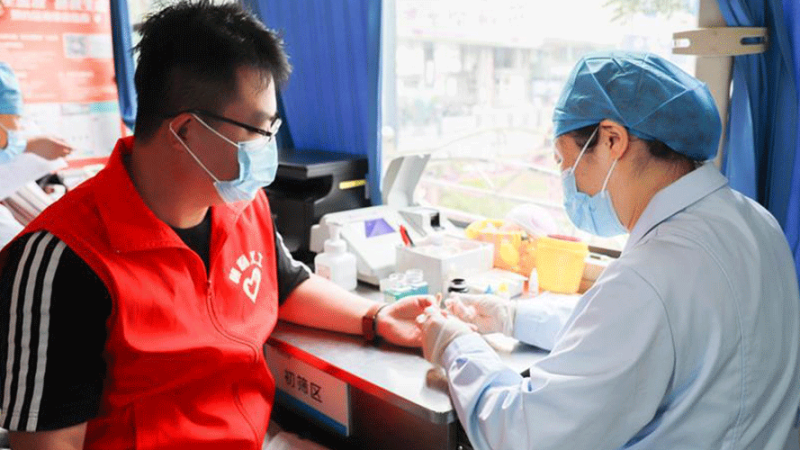 Doação de sangue voluntária na China atinge alta recorde em 2023