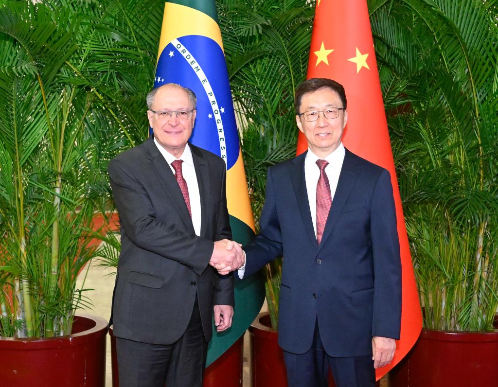 Vice-presidentes da China e do Brasil copresidem reunião da COSBAN