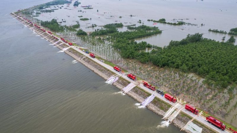 Níveis de água na bacia do segundo maior lago de água doce da China caem para abaixo de alerta