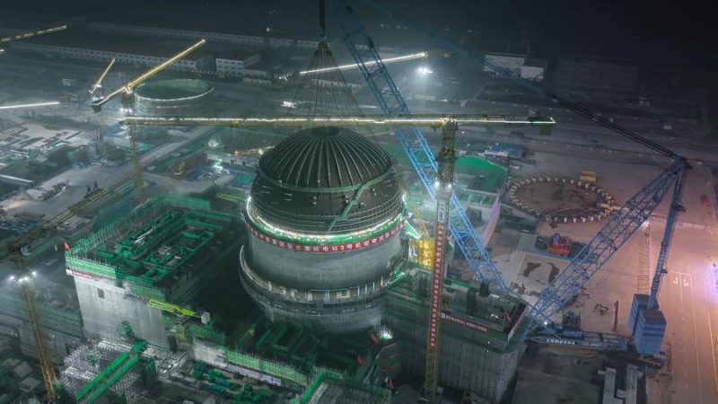 Usina nuclear de Xudapu, na China, inicia construção de uma nova unidade de eletricidade