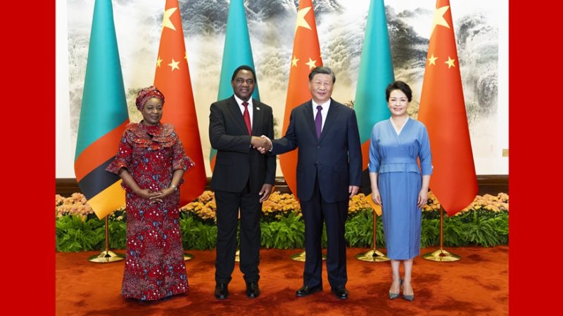 Xi Jinping e presidente da Zâmbia anunciam elevação das relações sino-zambianas