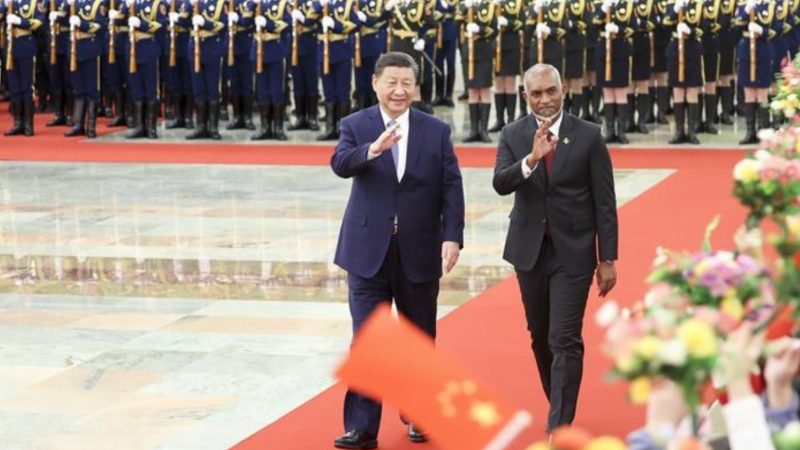 Xi Jinping encontra com presidente das Maldivas em Beijing