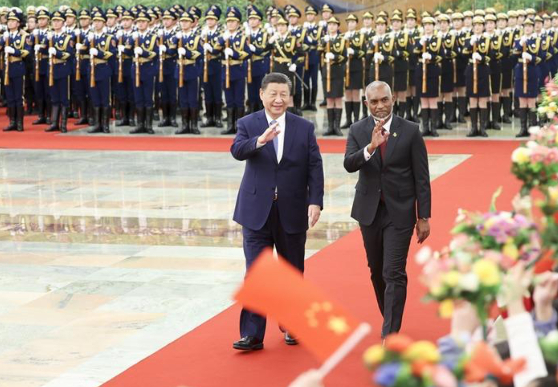 Xi Jinping encontra com presidente das Maldivas em Beijing