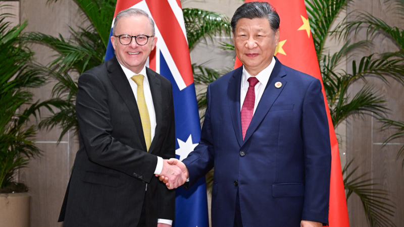 Xi Jinping se reúne com o primeiro-ministro da Austrália