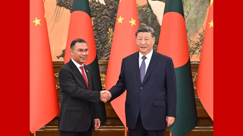 Xi Jinping se reúne com primeiro-ministro de Bangladesh