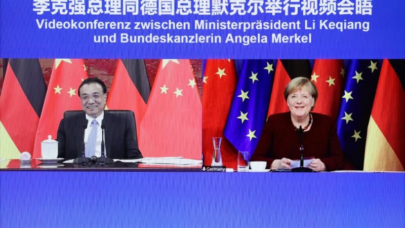 Premiê chinês reúne-se com Merkel via videoconferência