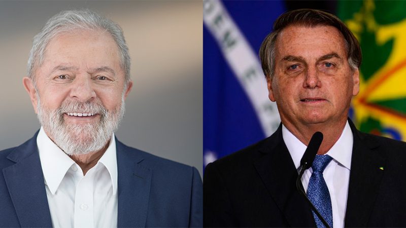 Lula com 42,3% e Bolsonaro com 34,1% lideram intenções de voto no Brasil