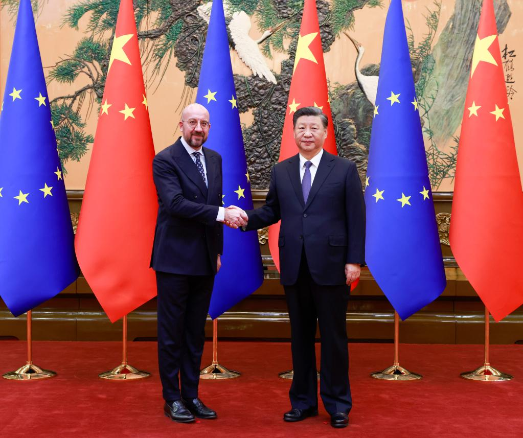 Xi realiza conversações com presidente do Conselho Europeu