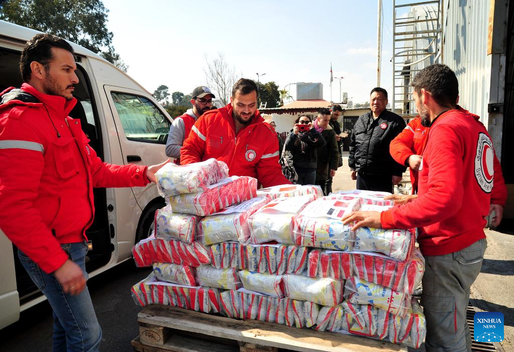 Comunidade chinesa na Síria doa ajuda humanitária à Síria