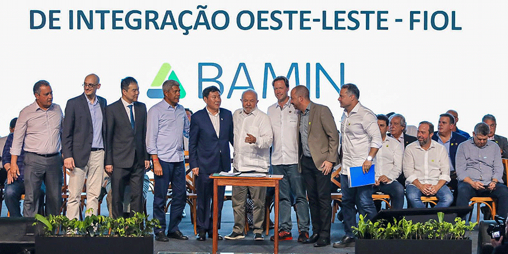 Brasil inaugura primeira fase da ferrovia FIOL com participação de empresa chinesa