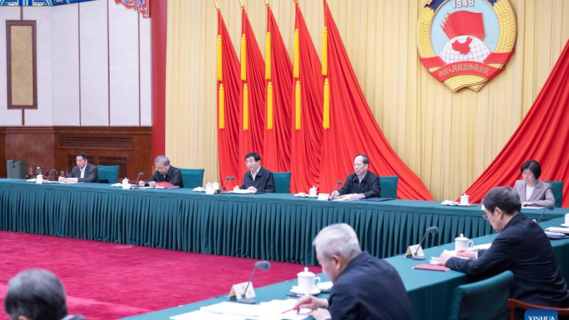 Órgão consultivo político nacional da China realiza reunião de liderança