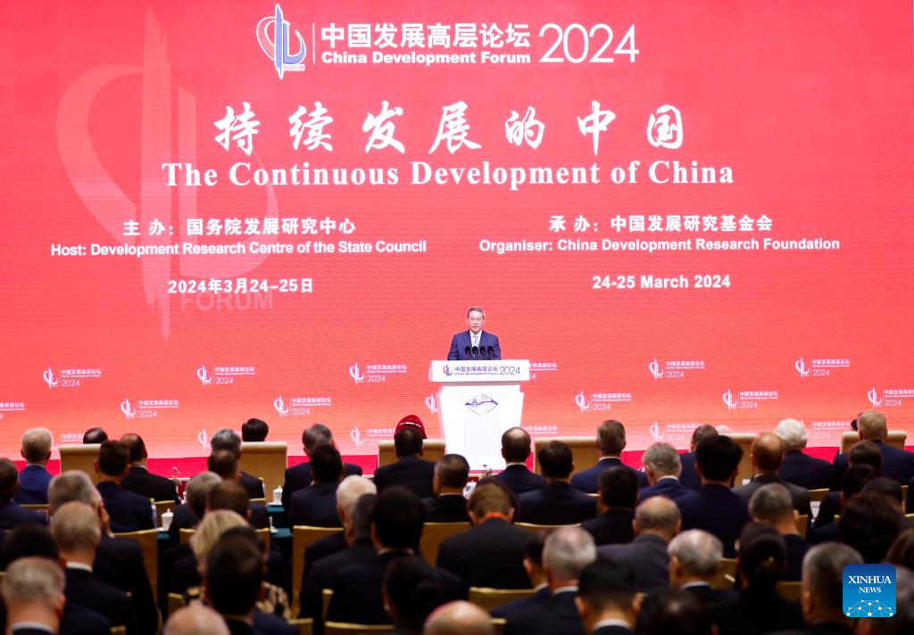 Premiê chinês fez discurso no Fórum de Desenvolvimento da China 2024