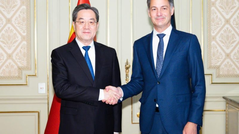 Líderes da China e da Bélgica se reúnem para promover laços bilaterais