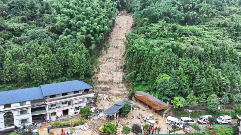 Ativada resposta de emergência a desastres geológicos na província chinesa de Hunan