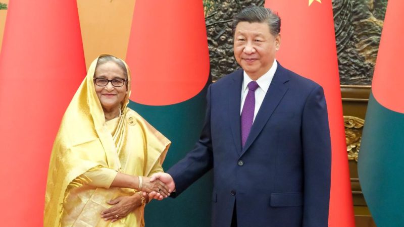 Xi reúne-se com primeira-ministra de Bangladesh, com elevação de laços bilaterais