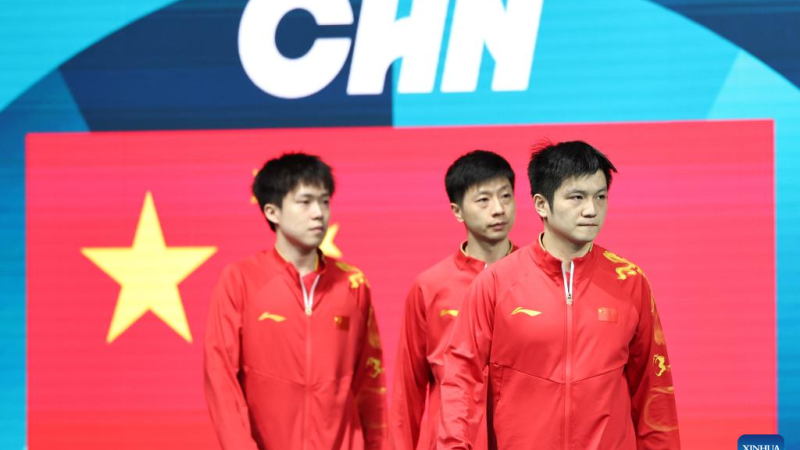 China vence Índia e avança às quartas do tênis de mesa por equipes masculinas nas Olimpíadas de Paris 2024