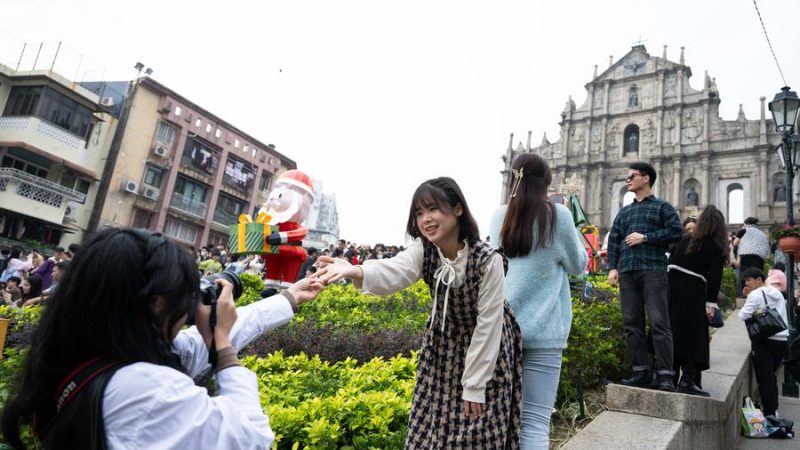 Cresce número de visitantes a Macau, na China, em julho