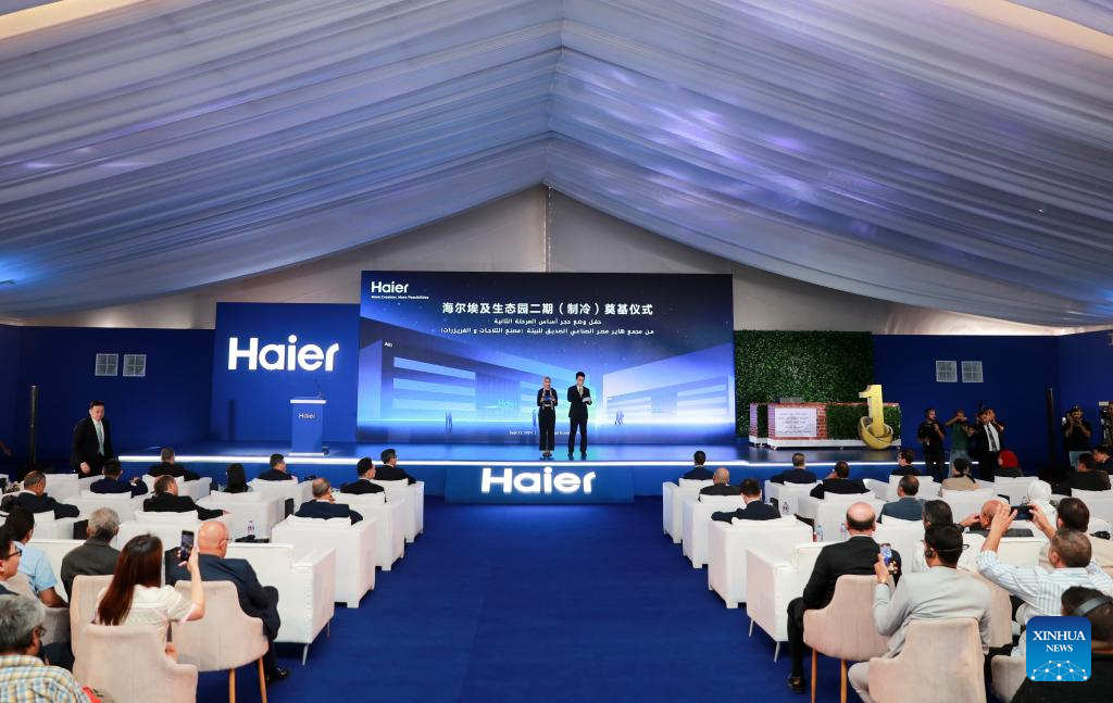 Gigante chinesa de eletrodomésticos Haier lança inauguração para fábrica de 40 milhões de dólares no Egito