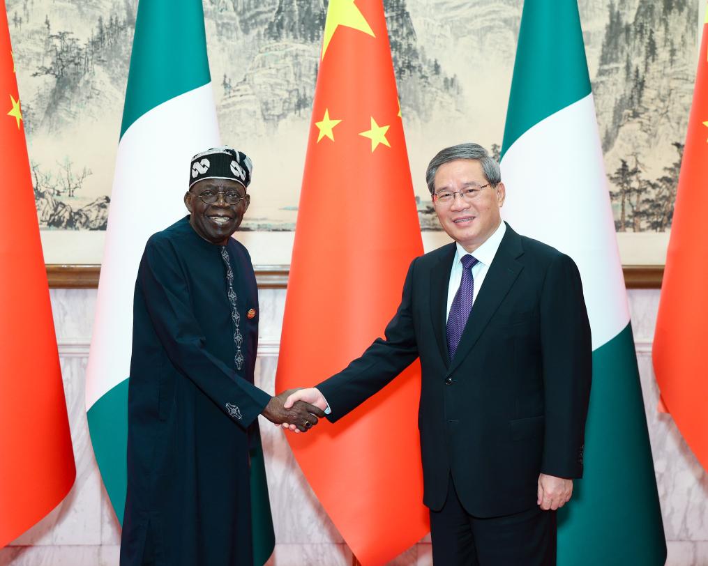 (FOCAC) Premiê chinês reúne-se com presidente nigeriano