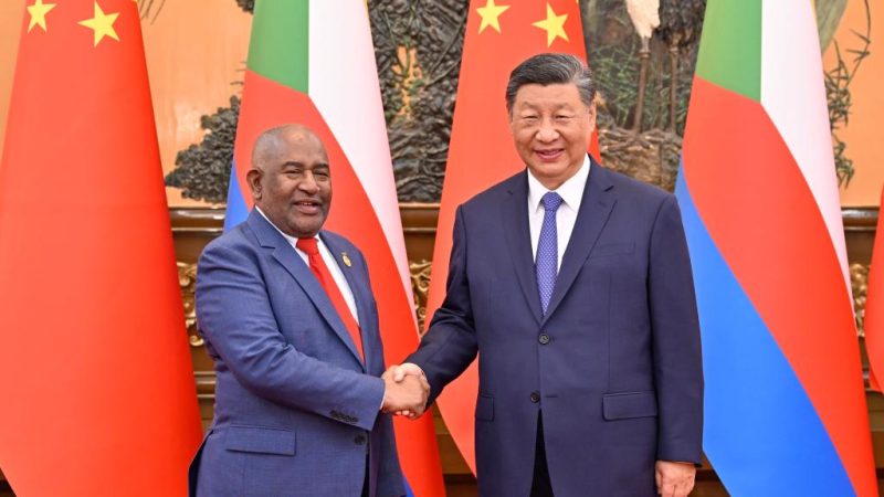 (FOCAC) Presidentes da China e das Comores se reúnem em Beijing e elevam laços bilaterais