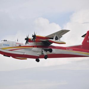 Aeronave anfíbia AG600, da China, inicia teste de fadiga em escala real