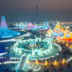 Mundo de Gelo e Neve em Harbin será expandido antes da 9ª edição dos Jogos Asiáticos de Inverno