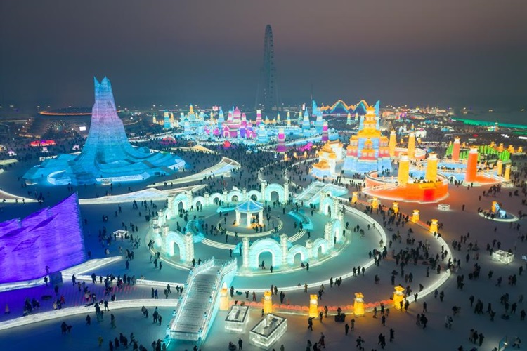 Mundo de Gelo e Neve em Harbin será expandido antes da 9ª edição dos Jogos Asiáticos de Inverno