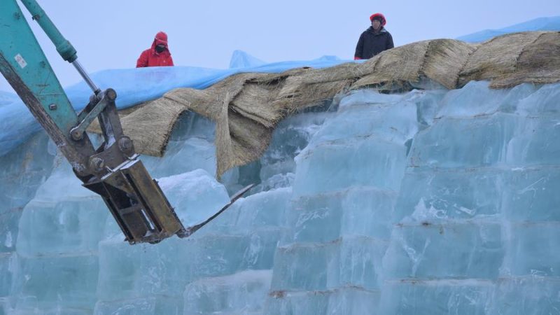 Começa a construção do icônico Mundo de Gelo e Neve em Harbin