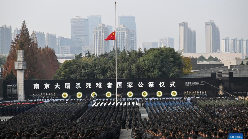 China realiza cerimônia nacional pelas vítimas do Massacre de Nanjing