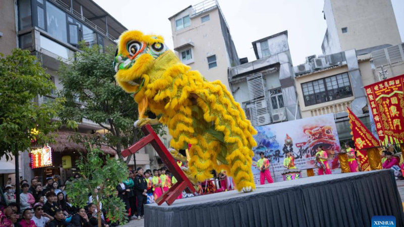 Dia Internacional da Dança do Dragão e do Leão é comemorado em Macau