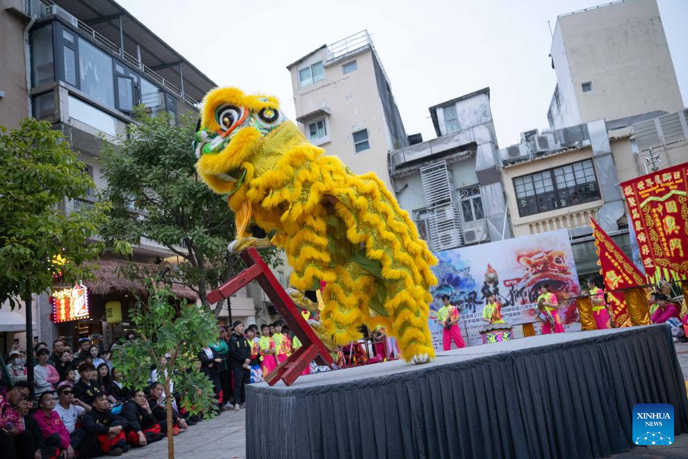 Dia Internacional da Dança do Dragão e do Leão é comemorado em Macau