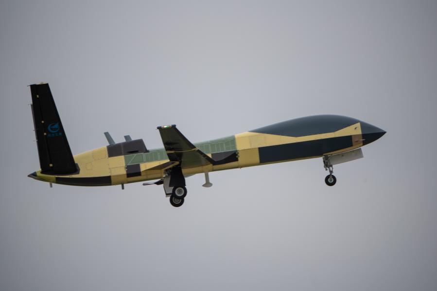 Veículo aéreo não tripulado desenvolvido pela China conclui teste de observação meteorológica marítima