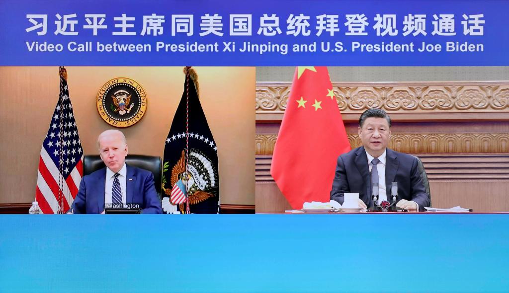 Xi realiza sincera e profunda troca de opiniões com Biden