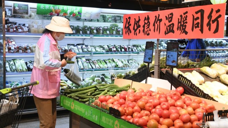 Abastecimento diário de alimentos continua suficiente na China, diz ministério