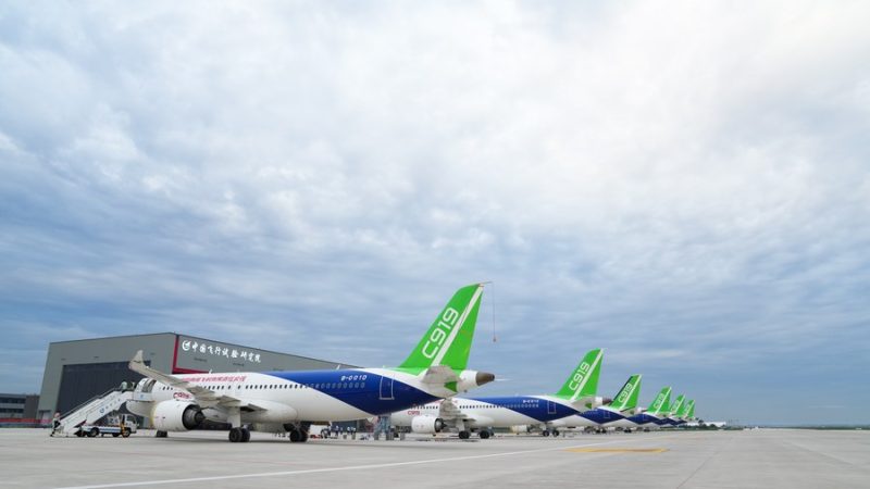 Jato de passageiros C919 da China começa processo de voos de validação
