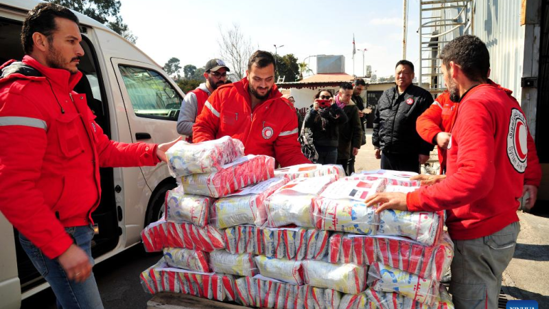 Comunidade chinesa na Síria doa ajuda humanitária à Síria