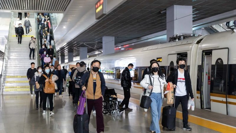 Viagens de passageiros e volume de carga das ferrovias da China aumentam no primeiro trimestre