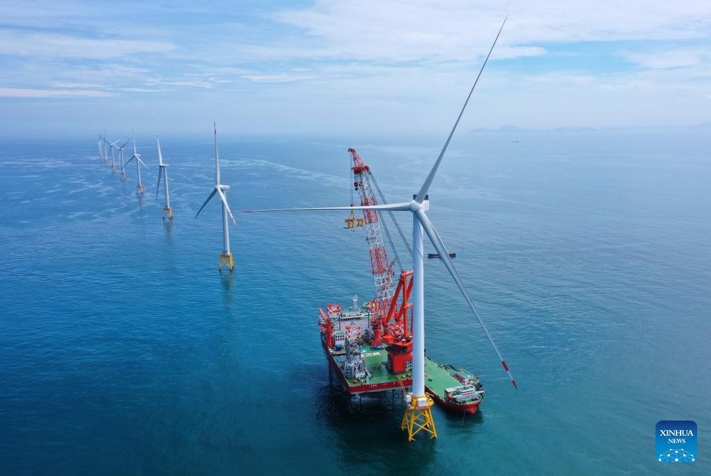 Turbina eólica offshore de 16 MW inicia operações na costa leste da China