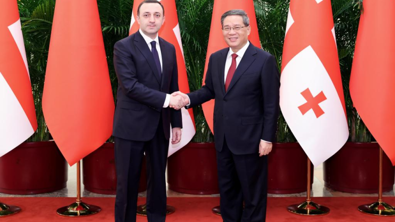 Premiê chinês reúne-se com primeiro-ministro da Geórgia