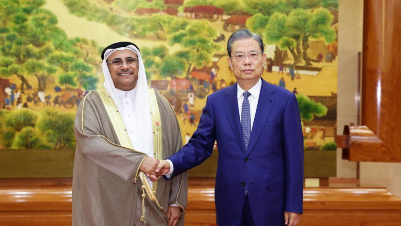 Chefe do Legislador chinês pede mais intercâmbios com Parlamento Árabe