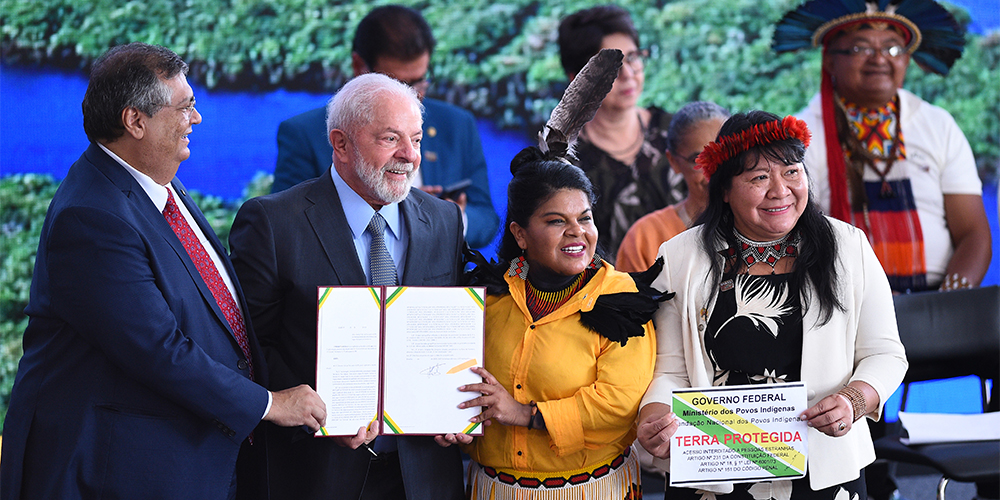 No Dia da Amazônia, Lula assina a demarcação de dois novos territórios indígenas